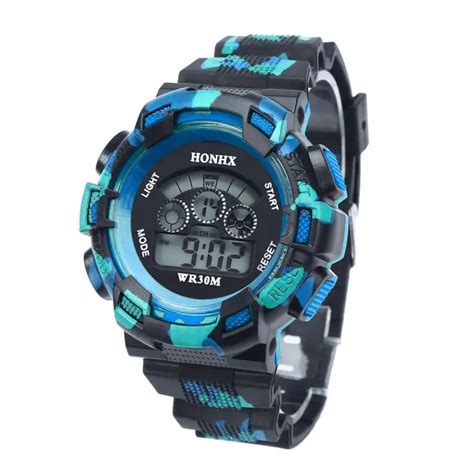 HONHX Children's watch kids Boys Cool LED Alarm Date Sports Wrist Watch Smart watch digital ...