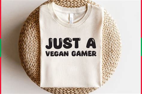 Vegan T-shirt Design, Just a Vegan Ga Graphic by RONY STUDIO · Creative ...