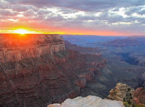 Sunset from Yaki Point. Grand Canyon National Park (South Rim), Arizona ...