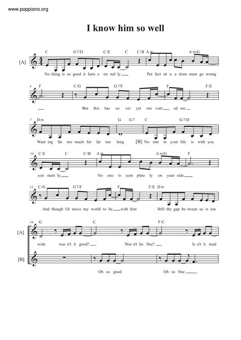 Elaine Paige, Barbara Dickson-I Know Him So Well Sheet Music pdf, - Free Score Download ★