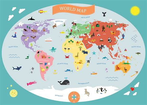 The World Map For Kids