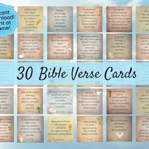 Bible Verse Cards, Prayer Cards, Scripture Cards, Bible Journaling ...