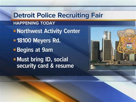 Detroit police recruiting new officers today