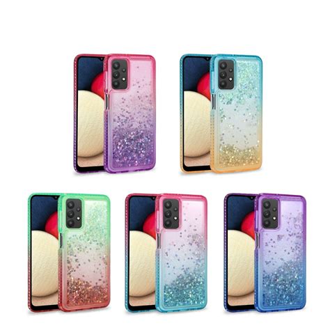 Samsung Galaxy A42 5G Phone Case, Slim Liquid Glitter Dual Colors ...