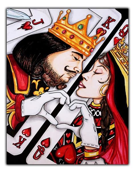 What Is Love If Not A Gamble King And Queen Playing Cards | Etsy ...