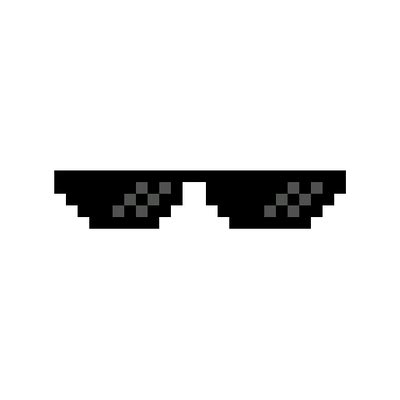 Thug Life Dark Glasses transparent PNG - StickPNG