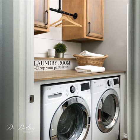 Small Laundry Room Makeover - DIY Renovation - Do Dodson Designs