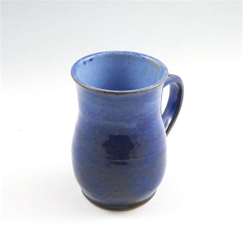 Blue Handmade Ceramic Pottery Mug,12 oz. Coffee Mug,Unusual Mug,Unique Pottery Mug,Ready to Ship ...