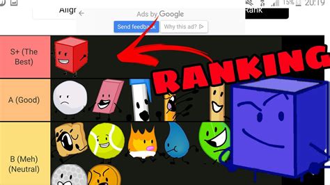 Ranking all the BFDI Season 1 Contestants! - YouTube