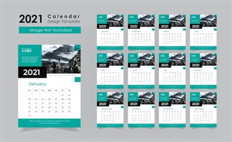 Premium Vector | Wall calendar design