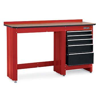 Workbench & 5-Drawer Module Bundle - Red/Black | Garage work bench, Garage workshop, Garage ...