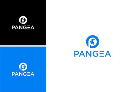 Premium Vector | Creative letter p world pangea logo design and globe vector template