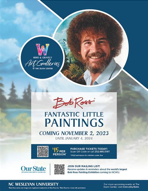 World's Largest Bob Ross Exhibition Comes to Rocky Mount