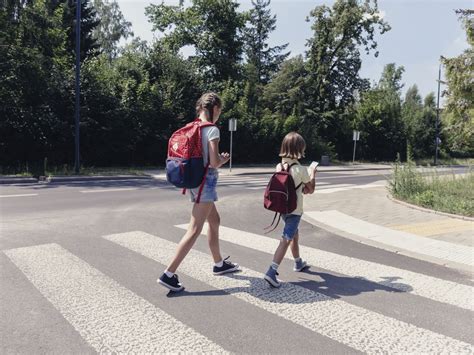 Kid Walking To School