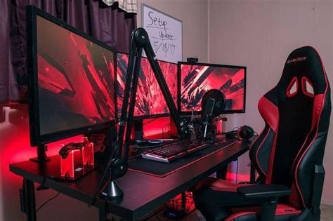 Pin de NamineLee em Gaming Room | Led vermelho, Quartos dos meninos, Led