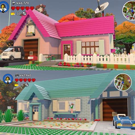 Pink house was my first build in game. Enjoy! :) : r/legoworldsgame