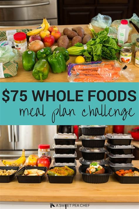 $75 Whole Foods Meal Plan Challenge • A Sweet Pea Chef