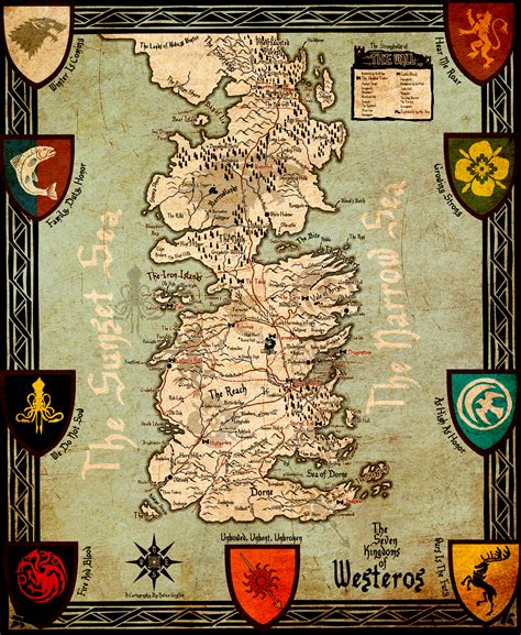 The Seven Kingdoms of Westeros by AKADoom on DeviantArt