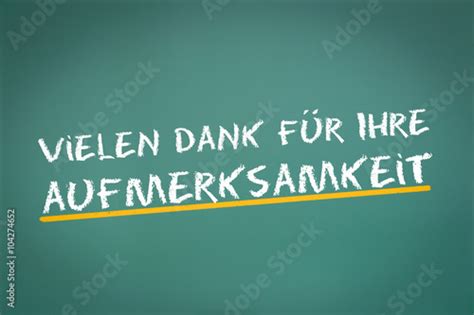 vielen Dank für Ihre Aufmerksamkeit Stock-Illustration | Adobe Stock