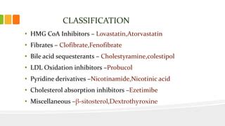 Antihyperlipidemic agents | PPT