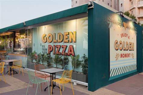 Golden Pizza on Behance