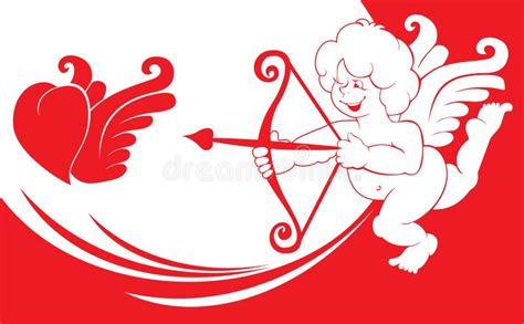 Valentine s Day Cupid stock vector. Illustration of design - 12276360