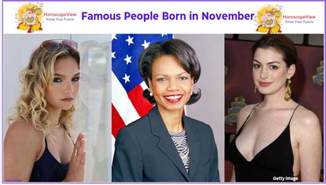 November Celebrities - Famous People Born in November