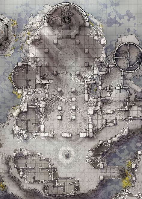 The Forgotten Monastery Battle Map | 2-Minute Tabletop