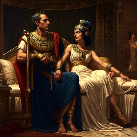 Julius Caesar, spending an evening with the beautiful Egyptian royal ...