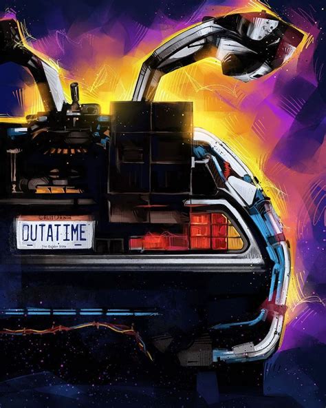 The Art of Nikita Abakumov on Instagram: “Back To The Future fanart. #backtothefuture #delorean ...