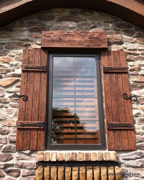 Ahşap üzerine her şey..🍂... | Rustic shutters, House shutters, Shutters ...