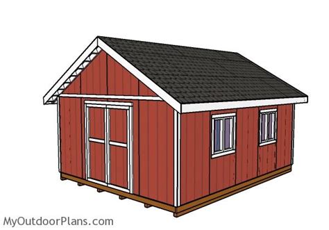 16x20 Shed Plans | MyOutdoorPlans | Free Woodworking Plans and Projects, DIY Shed, Wooden ...