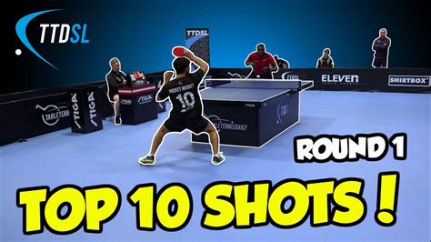 Top 10 Table Tennis Shots | TTDSL 2021 | R1 | TableTennisDaily