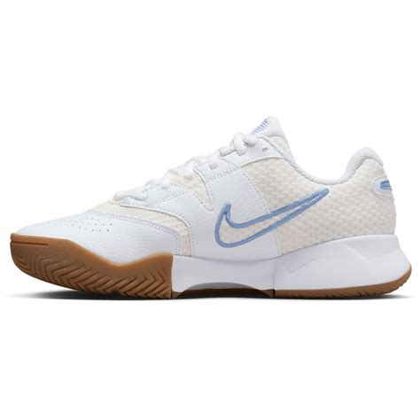 Nike Court Lite 4 Womens Tennis Shoe - White/Light Blue/Light Brown ...