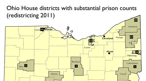 Ohio House districts with substantial prison counts... | Prison Policy ...