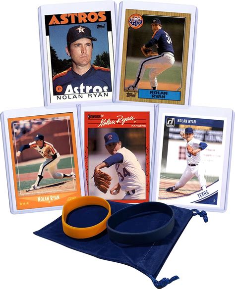 Amazon.com: Nolan Ryan (5) Assorted Baseball Cards Gift Pack ...