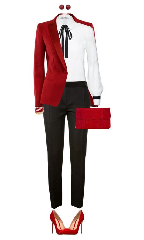 Black, White And Red | Red and white outfits, Business casual outfits, Fashion outfits