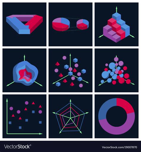 Set of flat icons on stylish background economic Vector Image