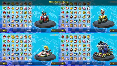 Mario Texture Pack [Mario Kart 8 Deluxe] [Mods]