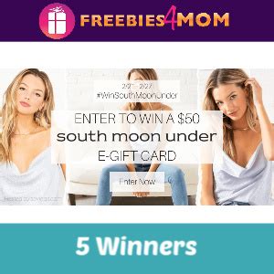 *Closed* Win a $50 South Moon Under E-Gift Card - Freebies 4 Mom