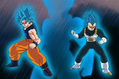 Goku and Vegeta (Super Saiyan Blue) by VitorRafaelLealCarva on Newgrounds