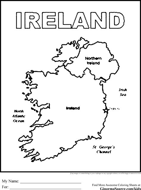 Ireland Flag Coloring Pages For Preschool Coloring Pages