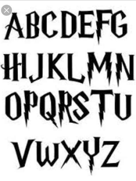 Harry potter letter font download - undergroundjes