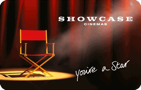 Showcase Cinemas Gift Cards - Mail a Gift Card