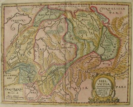 SWITZERLAND HELVETIA || Michael Jennings Antique Maps and Prints