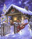 Christmas Cottage - cross stitch kit by John Clayton