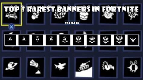 Rarest Fortnite Banner Icons - englshrec