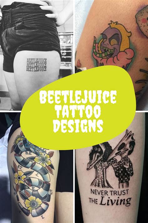 37+ Creepy Beetlejuice Tattoo Designs + Ideas - Tattoo Glee