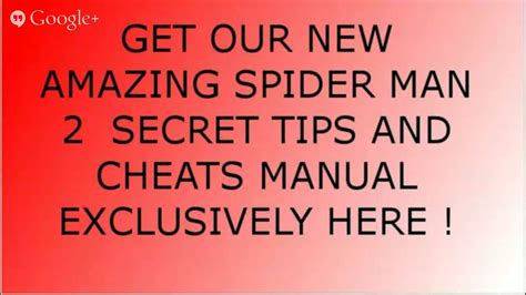 The Amazing Spider Man 2 Game Cheats PS3 NEW!! Secret Manual on The ...