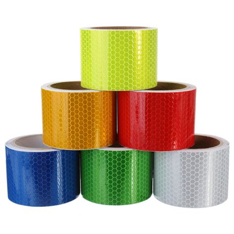 5cm×3m Safety Caution Reflective Tape Warning Tape Sticker Self ...